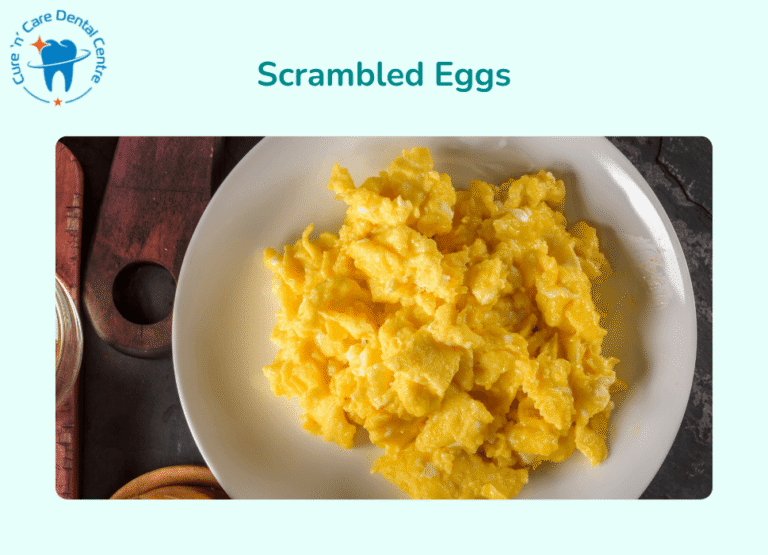 Scrambled Eggs Mashed Potatoes soft foods after dental surgery